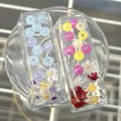 固まるハーバリウム ❁マリンブルーの箸置き❁ 2個セット - メルカリ