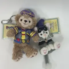 ダッフィーキーチェーン&ジェラトーニぬいぐるみストラップ