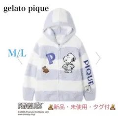 ジェラートピケ PEANUTS UNISEX オリジナルアート ジャガードパーカ 