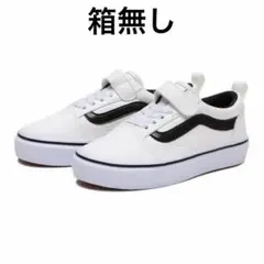VANS キッズ スニーカー ホワイト ブラック　19cm 箱無しのサムネイル