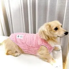 犬服 ドッグウェア もこもこ ふわふわ 冬服 ボア ピンク M