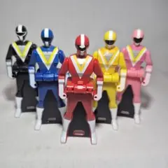 バンダイ BANDAI 当時物 激走戦隊カーレンジャー 5セット ソフビ絶版
