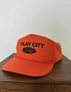 ・90s Ford ビンテージ トラッカー キャップ 企業　プリント ロープ付