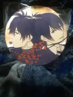 大正メビウスライン　デカ缶バッジ　京一朗と時雨　 紅葉