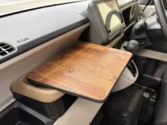 ホンダ　N-BOX専用 ハンドメイドテーブル！ショートタイプ！木目調仕様！のサムネイル