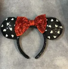 ディズニー カチューシャ スパンコール ハート