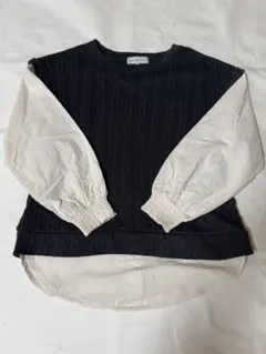 SEASON REASON byLin.&Red長袖ニットシャツトップス M