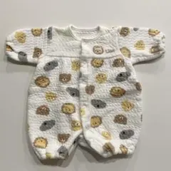 厚手 動物柄 ロンパース カバーオール 50-60