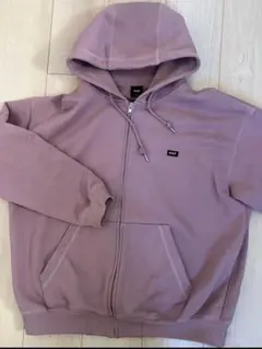 HUF パープル ジップアップ パーカー