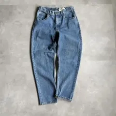 古着 90s 白タグ エディーバウアー デニム ワイド テーパード パンツ