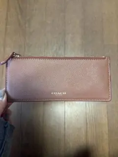 新品未使用 COACH コーチ ロゴ入りペンケース筆箱ポーチマルチケースレザーのサムネイル