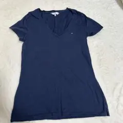 TOMMY HILFIGER ネイビー Vネック Tシャツ M