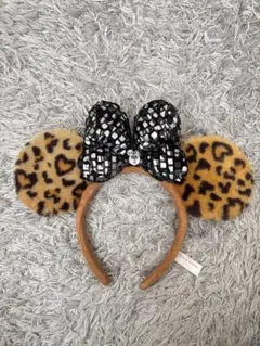 ディズニー カチューシャ ヒョウ柄 レオパード ミニー