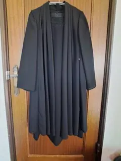 ❣️3月限定価格❣️東京ソワール　ブラックワンピーススーツ　7号