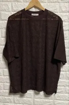 Samansa Mos2 blue（サマンサモスモス ブルー）のレースTシャツ