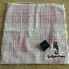 Polo Ralph Lauren ピンク チェック タオルハンカチ