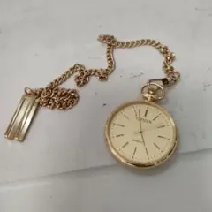 CITIZEN クオーツ 懐中時計 金色　9633-S045517
