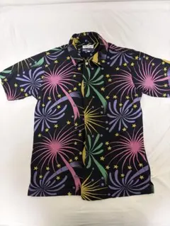 BEAMS GOLF 花火デザイン 半袖シャツ Sのサムネイル