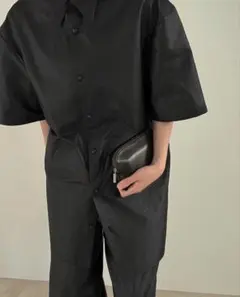 MUJI Labo 和紙混ドビー織り半袖シャツ イージーパンツ PRY シュウト