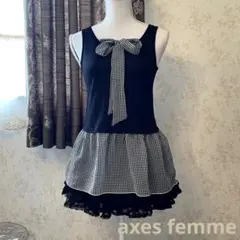 axes femme y2k ２wayピチリボンキャミソール