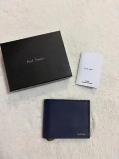 新品☆ポールスミス☆ステッチハイライト マネークリップ 2つ折り財布