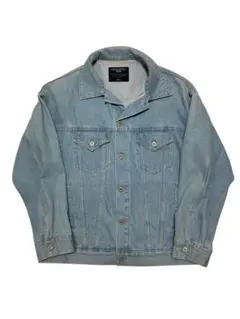 美品 デニムジャケット オーバーサイズ ライトブルー アメカジ　y2k グランジ