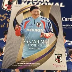 EPOCH2025-26サッカー日本代表オフィシャルカード　中嶋淑乃