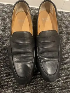 黒 レザー ローファー スリッポンのサムネイル