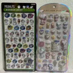 ゆ*み様 国内正規品 ボンボンドロップシール ミニ コットンパフィー スヌーピー