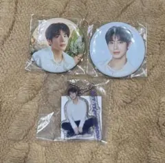 TXT テヒョン カプセルトイ缶バッチ アクリルキーリングセット