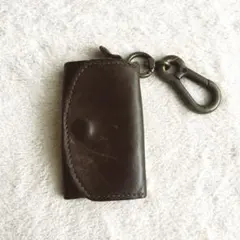 レザーキーケース ダークブラウン