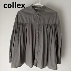 【collex】バルーンスリーブ ブラウス　グレーのサムネイル