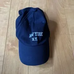 ニューヨーク刺繍 ネイビーキャップ