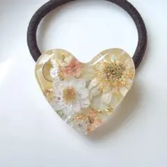 押し花デザイン ヘアゴム - メルカリ