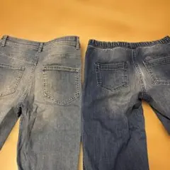 CALZEDONIA ダメージデニム レギンスパンツ2本のサムネイル