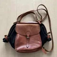IL BISONTE レザー キャンバス コンビ リュックのサムネイル