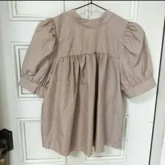 ブラウス　チェック柄　ベージュ　INGNI　イング