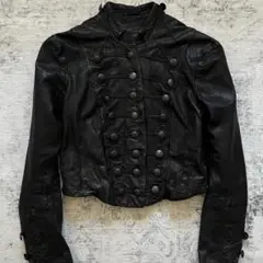 ナポレオン レザージャケット ブラックallsaints オールセインツのサムネイル