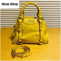 【希少】MIU MIU レザー 2WAY ハンドバッグ ショルダーバッグ Y2Kのサムネイル