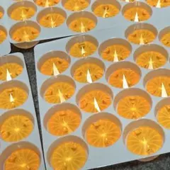 오렌지 네온 리볼리 14mm 봉제 유리 보석