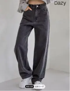 Dazy ダークグレー ワイドレッグデニム Mサイズ