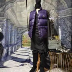 Rip curl 紫のダウンベスト Mサイズ