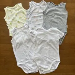 ベビー肌着　ロンパース　5枚　ユニクロ　80㎝　90㎝