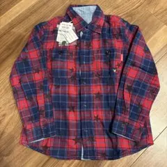 新品❤️ミキハウス❤️DOUBLE.B❤️リバーシブルチェック柄長袖シャツ