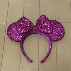 即日発送️⭕️ ディズニー ミニーマウス ピンク カチューシャ スパンコール