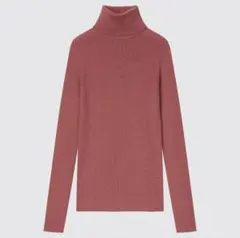 エクストラファインメリノリブタートルネックセーター