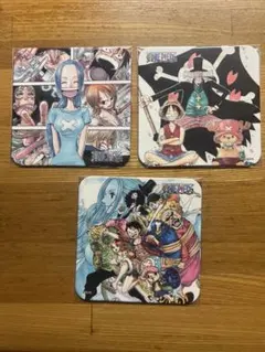 ONE PIECE ワンピース　アートコースター　3枚セット