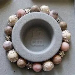 天然石ビーズブレスレット 17cm