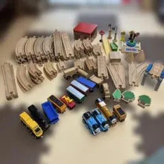 大量まとめ売り　木製レール トーマス BRIO等レール車両パーツセット