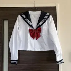 セーラー服上下 白い上着と紺のスカート